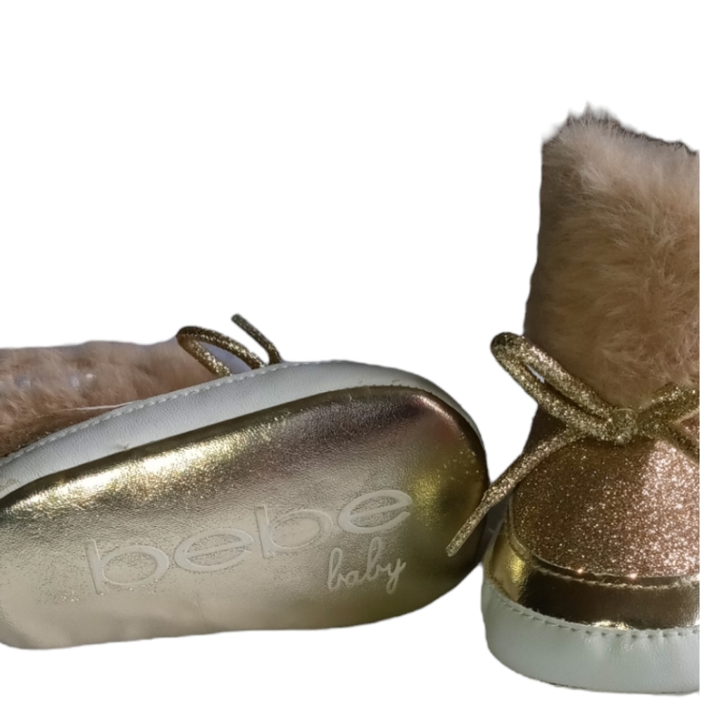 Bebe baby faux fur boots